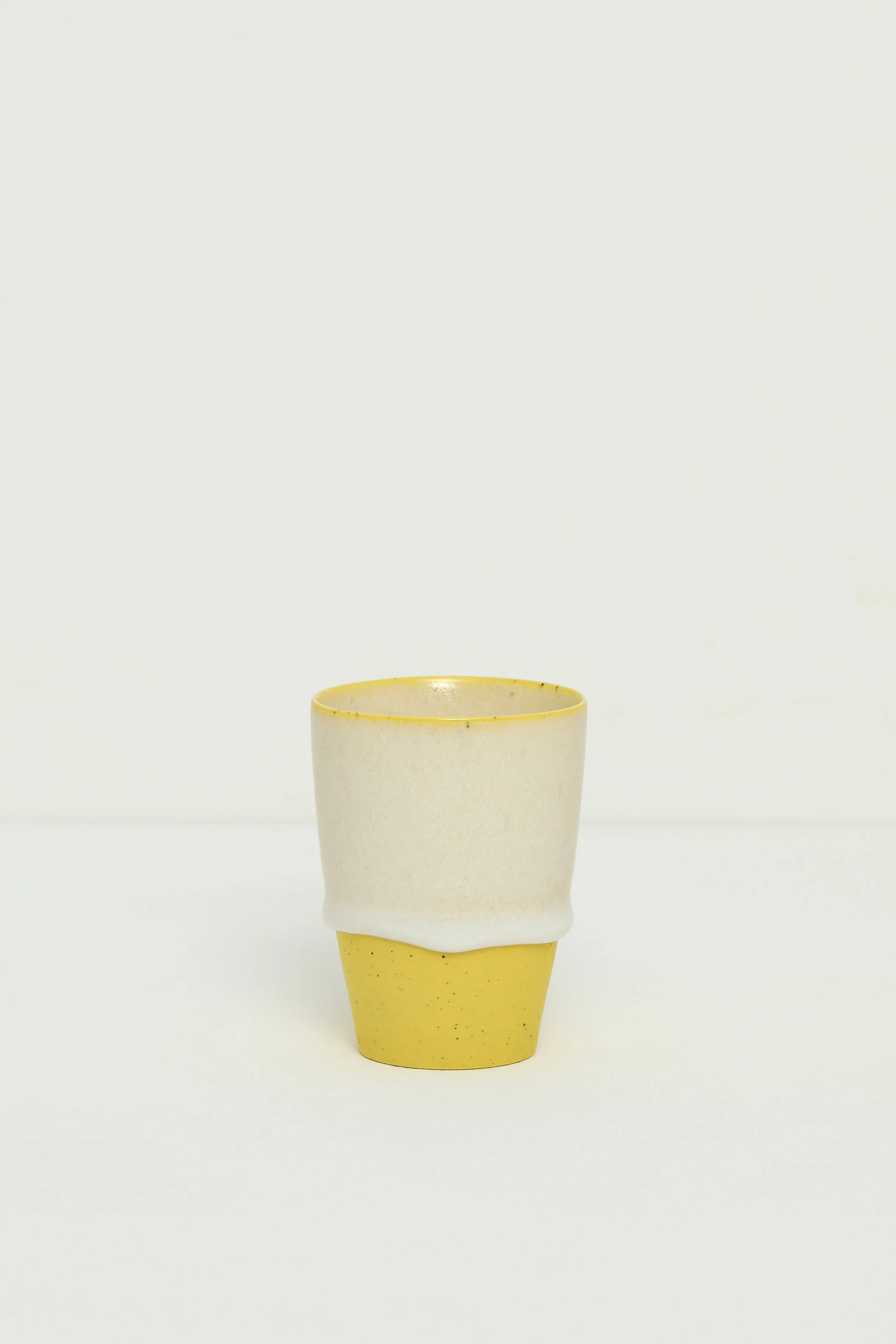20. Speckled Yellow Flared Beaker