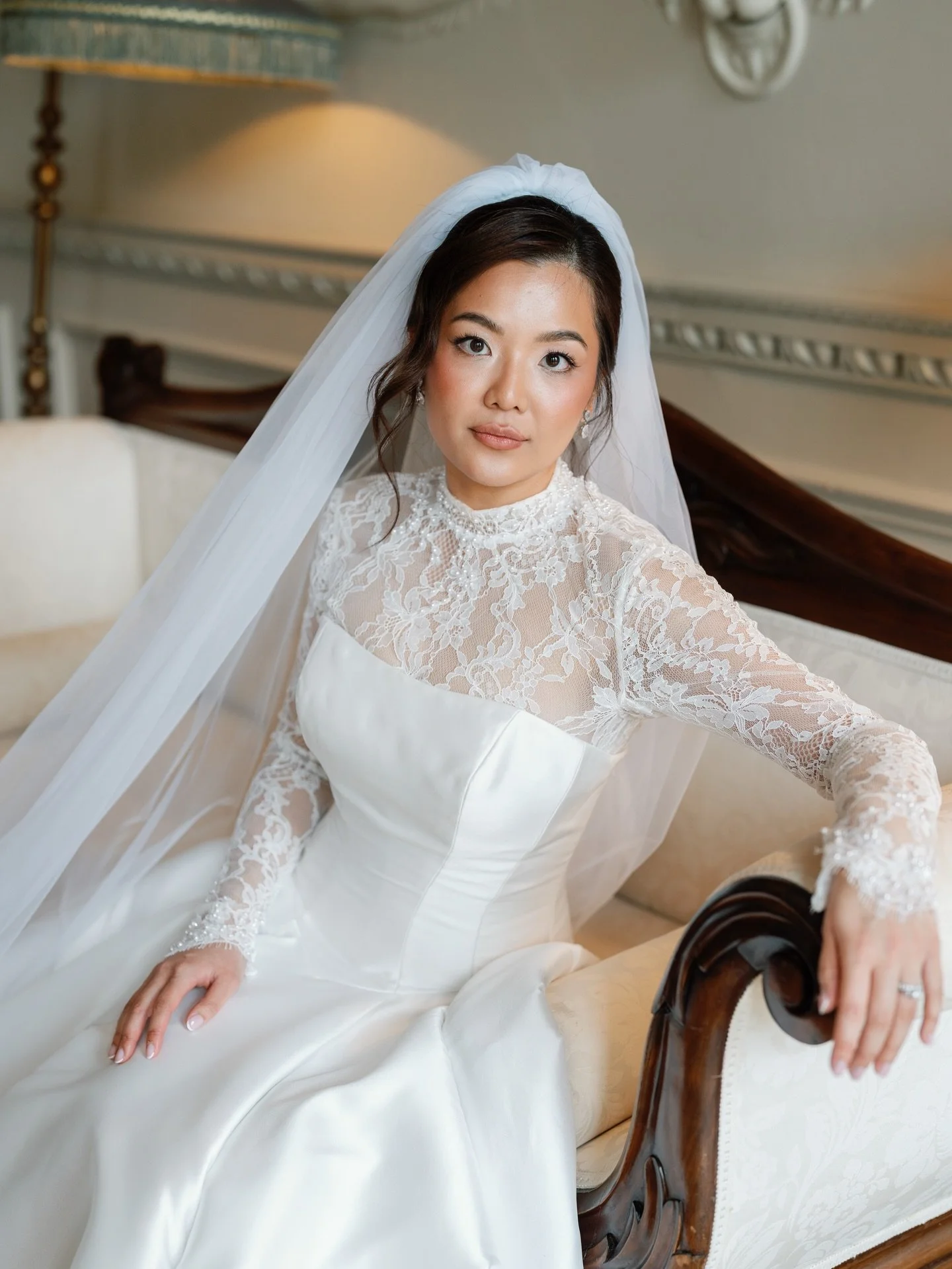 A few moments with the bride 🤍

Venue @hawkstone_hall
Registrar @shropsregistrars
Make up @iambridal.makeup
Hair @melissarawhair 
Dress @maggiesotterodesigns @aurellebridal
Evening dress @rosieetiennebridal
Bridesmaid dresses @azazieofficial
Suit @g