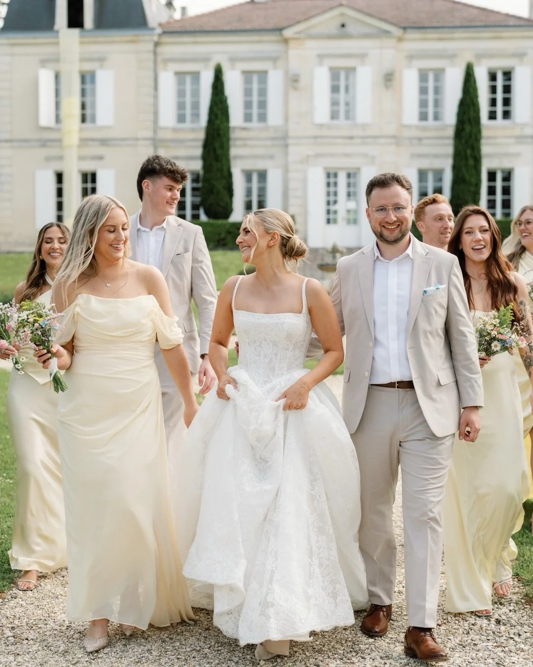 My first destination wedding of the year and one I&rsquo;ll hold onto for a long time. A storm rolled over Ch&acirc;teau de Garde with torrential rain, thunder and the most dramatic skies. Yet just before the ceremony the clouds parted, the sun appea
