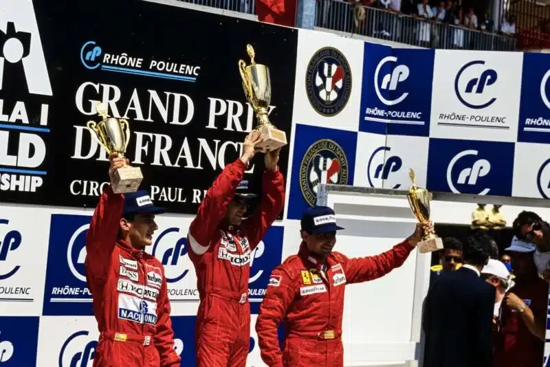 France - 1 /2 with Prost taking one back on home soil