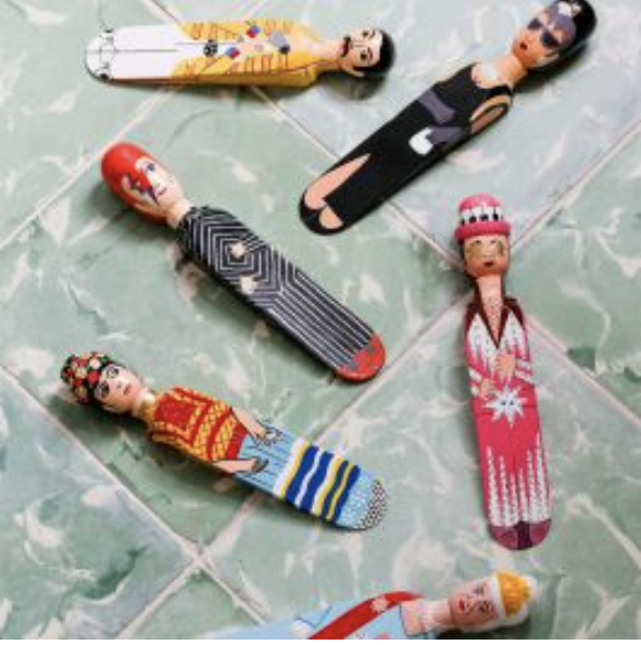 Famous Faces Doorstops, £20, Graham and Green