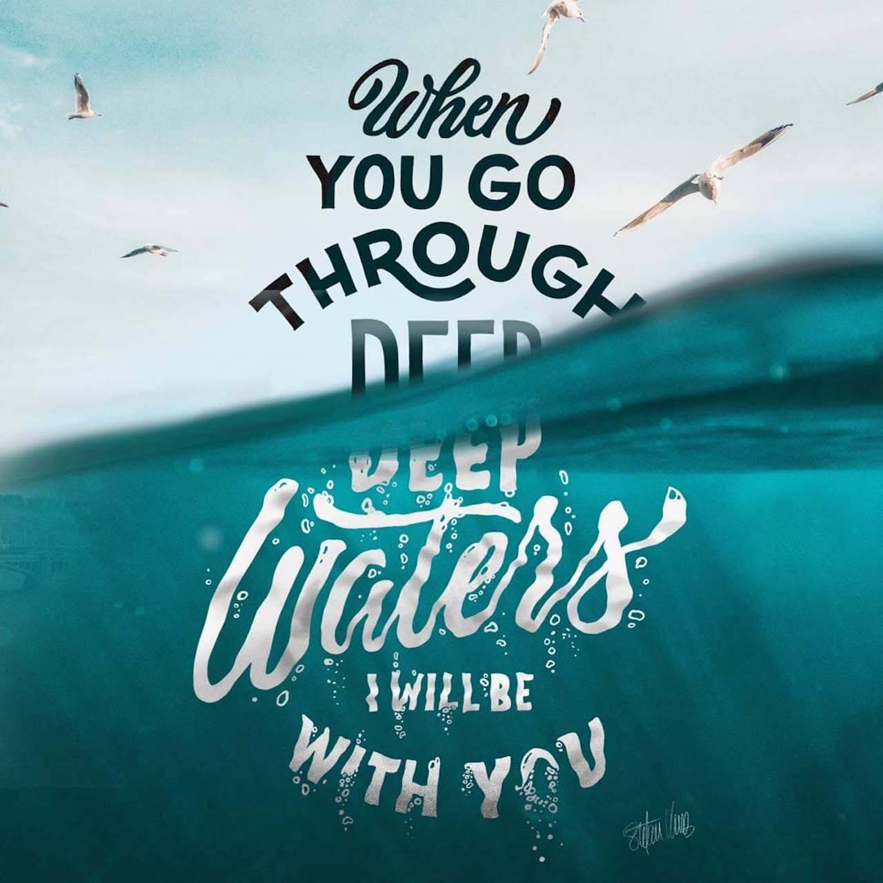 &quot;When you pass through the waters,  I will be with you;
and when you pass through the rivers,  they will not sweep over you.&quot;

Beautiful words of promise from Isaiah 43:2 that came up in our Zoom prayer meeting this morning. &lt;3