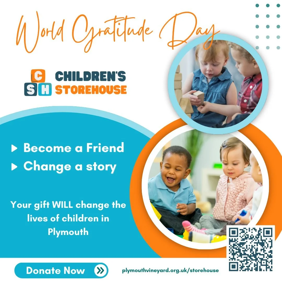 🌍✨ World Gratitude Day &ndash; Sept 21 ✨🌍

Today&rsquo;s about pausing to appreciate the good in our lives&mdash;and sharing that gratitude with others. 💛

At Children&rsquo;s Storehouse, we&rsquo;re thankful for every gift that helps families in 