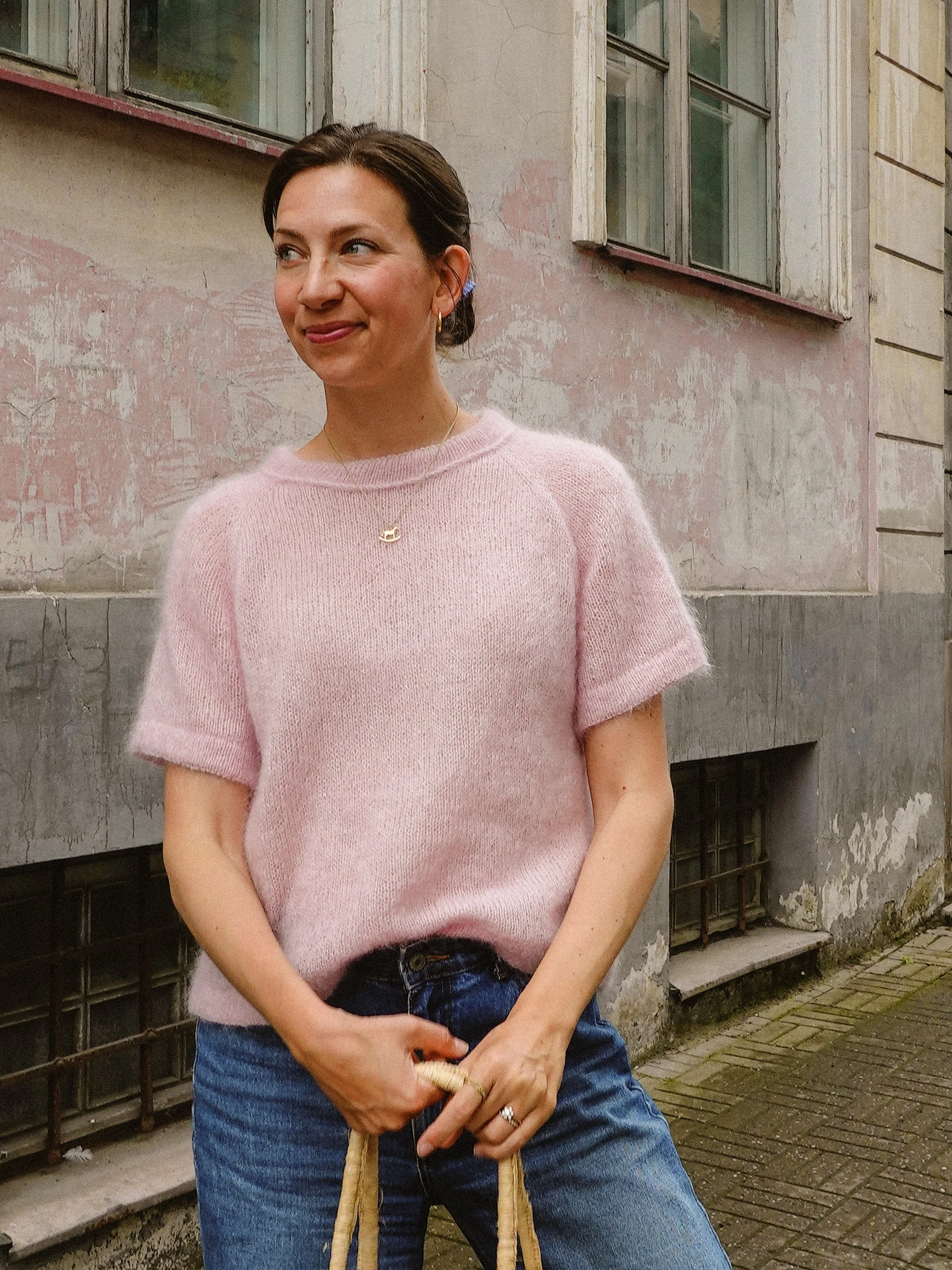 vanilla-chilla-tee-pink-front-view-smiling.jpg