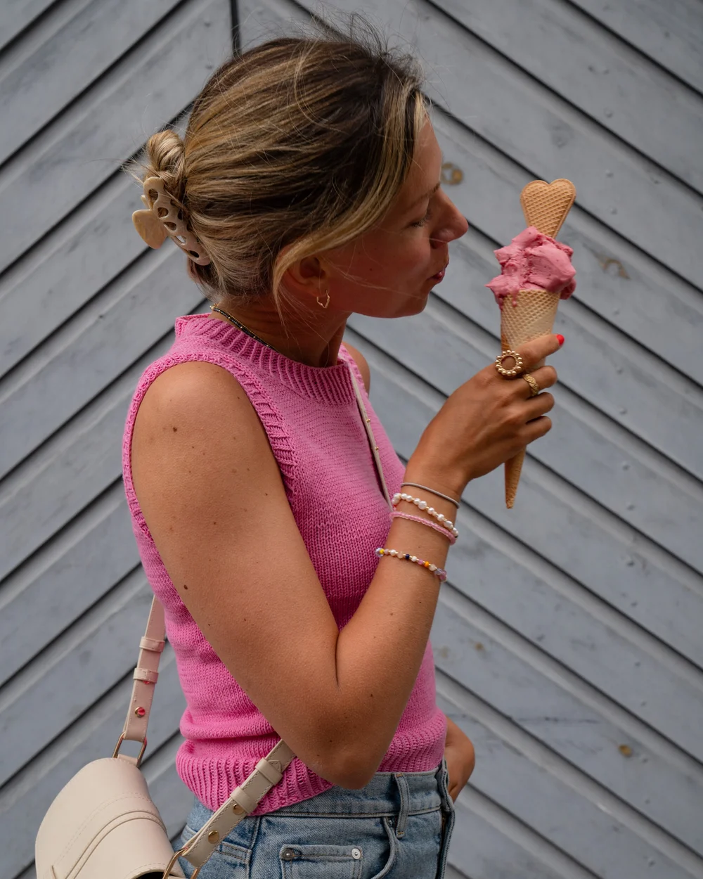 Sweet Breeze Top — Wide Shoulder Sleeveless Top Knitting Pattern