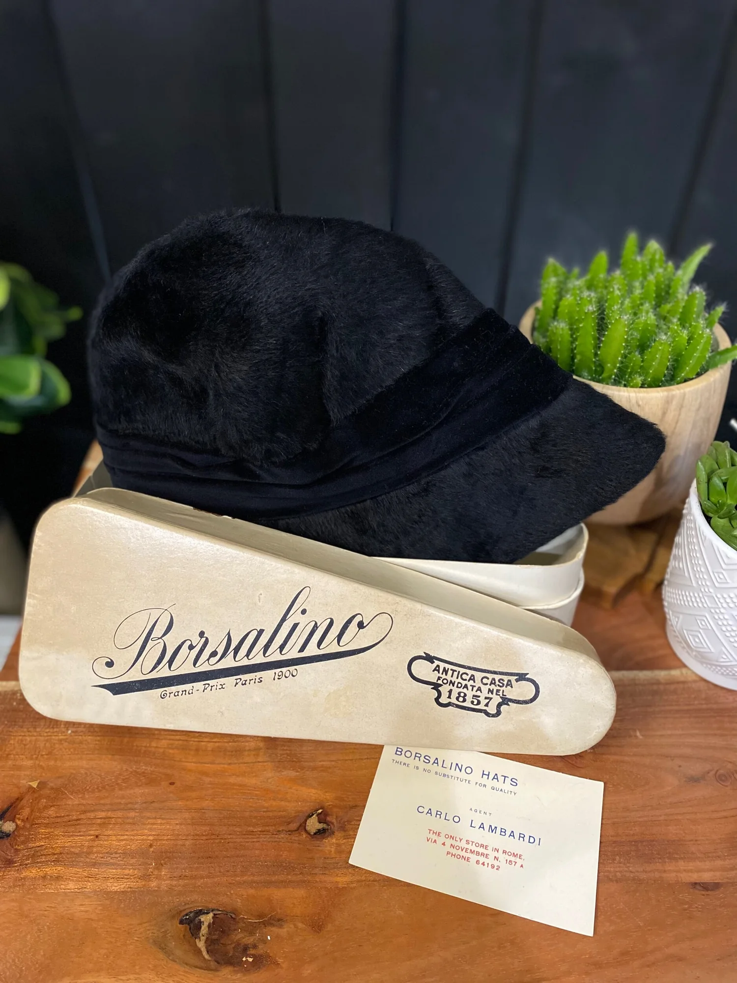 Borsalino Antica Casa Cambini Firenze Rare Vintage Small  display picture 1