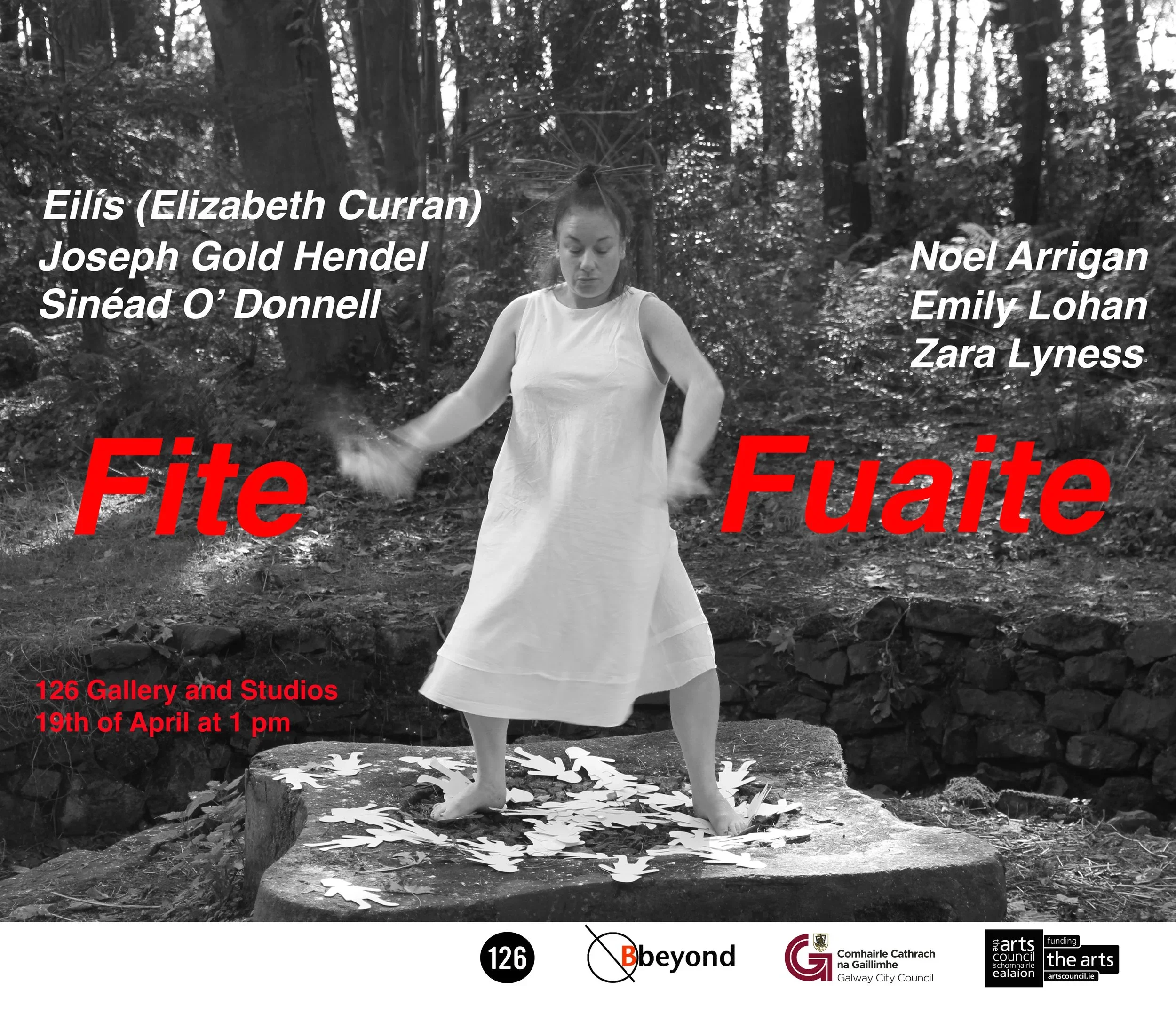 Apr 2025 Fite Fuaite, 126 Gallery, Galway. Shore member Zara takes part in a 2 day performance art event, making a solo performance on 19 Apr.