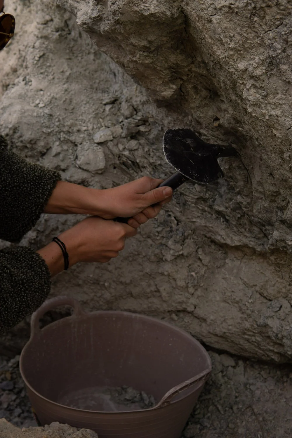 Collecting wild clay for workshop in southern spain.jpg (Copy)