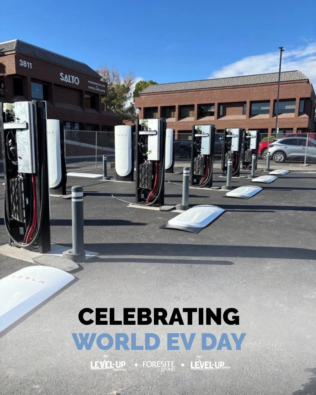 ⚡ Happy World EV Day! ⚡

From Texas to Nevada, Chicago to Pennsylvania, we&rsquo;re proud to support the growth of EV infrastructure across the country alongside our affiliates @foresitegroup and @leveluptowers. Here&rsquo;s a look at some of our com