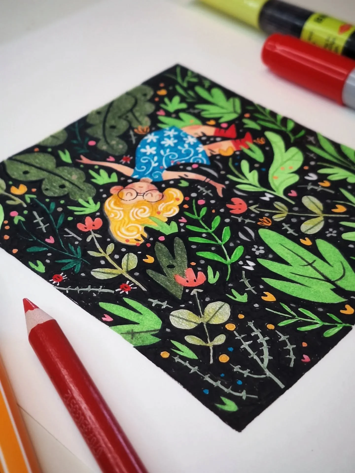 I love ink pens, markers and pencils so much and I decided to indulge a little more while on vacation this month 😌✏️
#markers #traditionalart #drawingnature #peaceful #artistsoninstagram