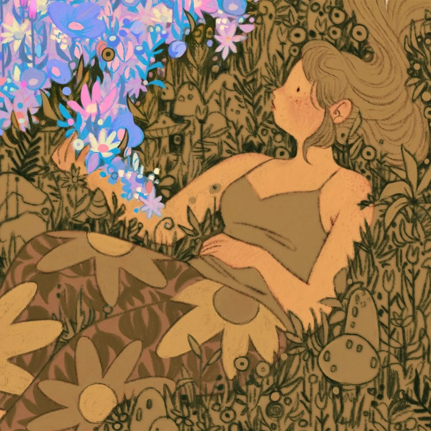 A little crop of an illustration.
#illustrationart #artistsoninstagram #doodling #drawingnature