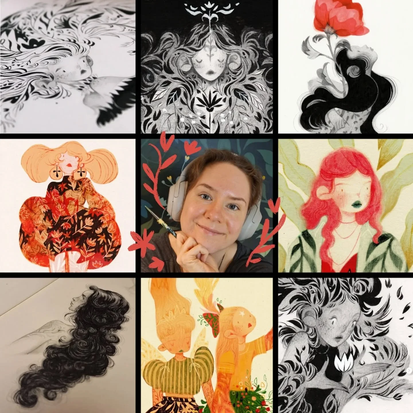 Happy New Year! It was so inspiring to see other people's version of this and I am a bit late for this, but that's fine, I guess. Tadaa, my #artvsartist #artvsartist2025 
.
Last year, I finally got my Instagram account back after losing complete acce