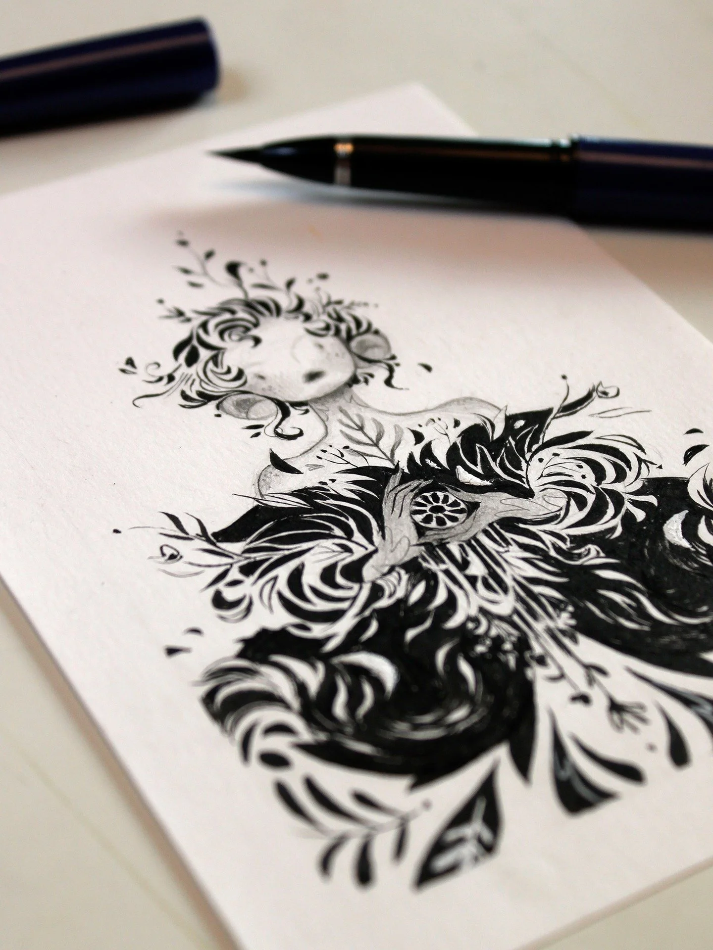 Seedkeeper - ink and graphite, October 2025.

I meant to post again much earlier than this, but the year started so unexpectedly different than planned.

Almost two weeks ago I received note that my mother was admitted to the hospital back in Germany