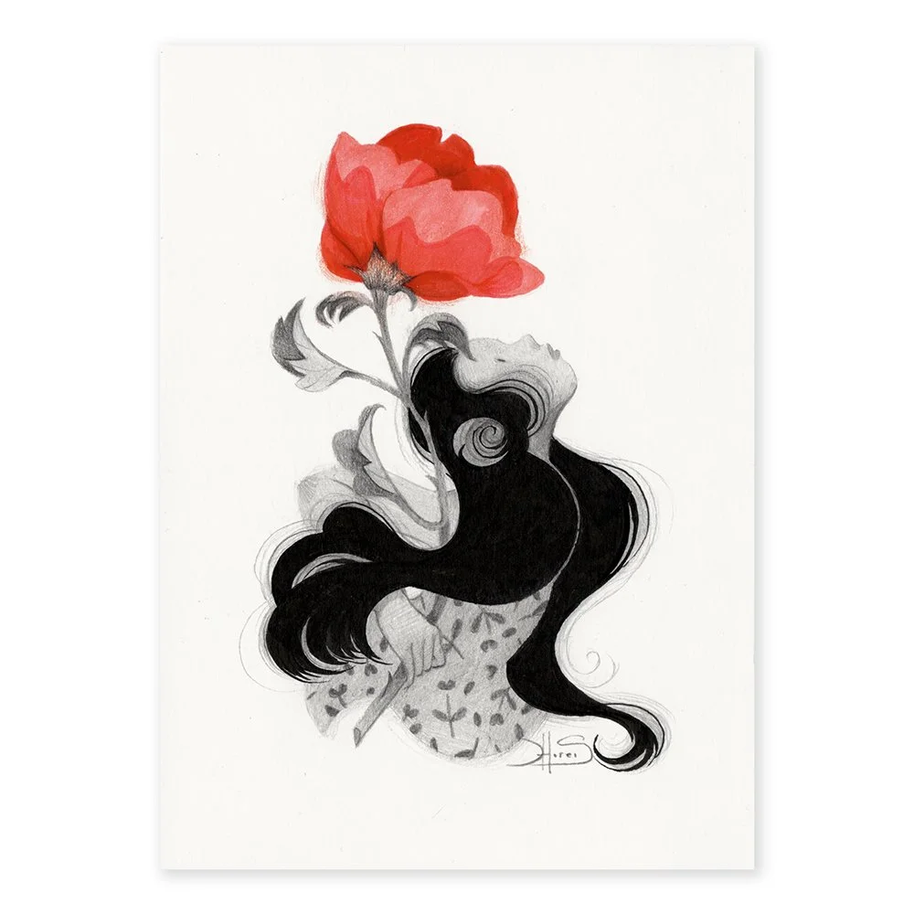 Heart of Bloom | Original Drawing