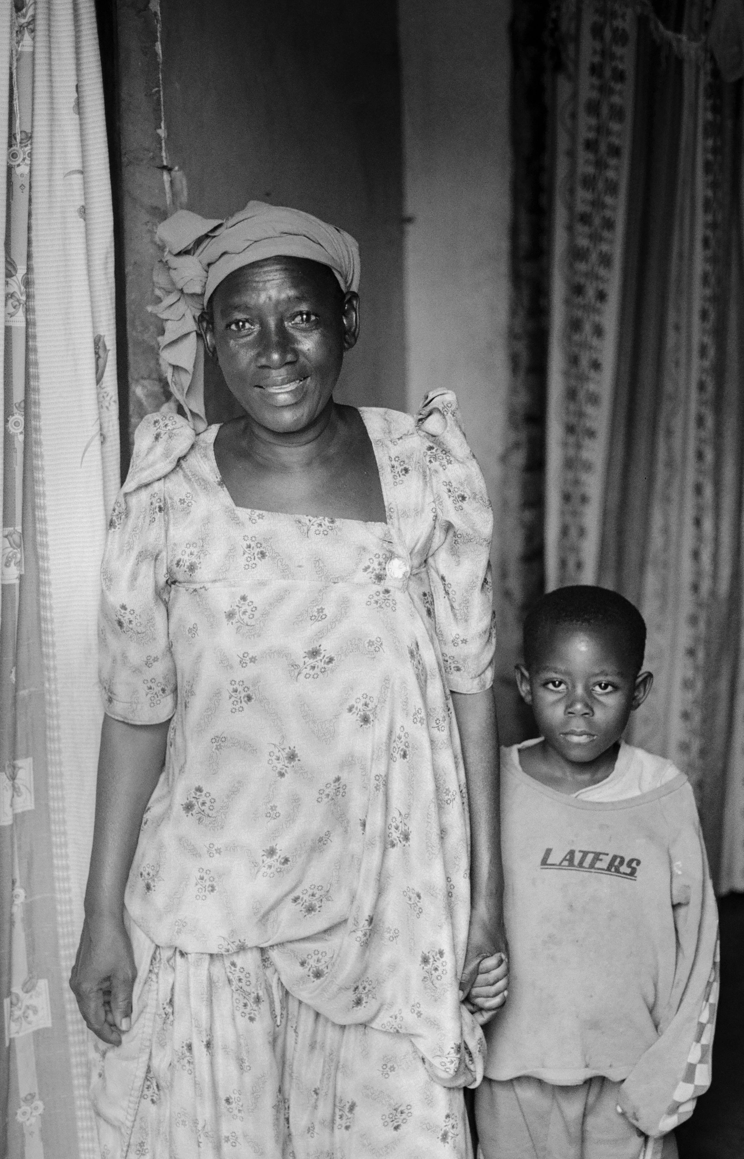 Mara and her Son (BW)
