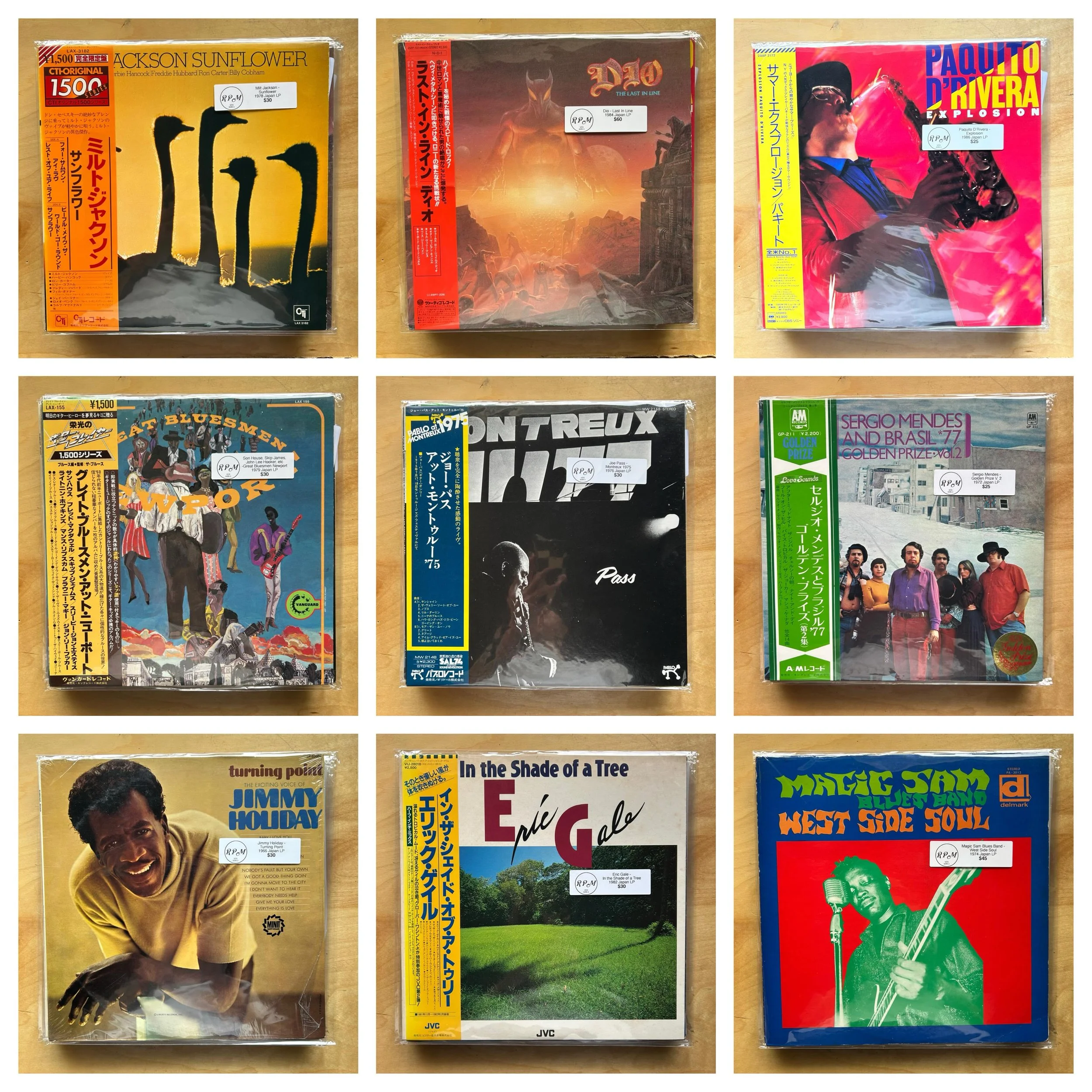 Tomorrow morning! (Friday) this weeks big drop includes about 100 Japanese LP&rsquo;s hitting the bins. Come see us 11-6 this weekend!