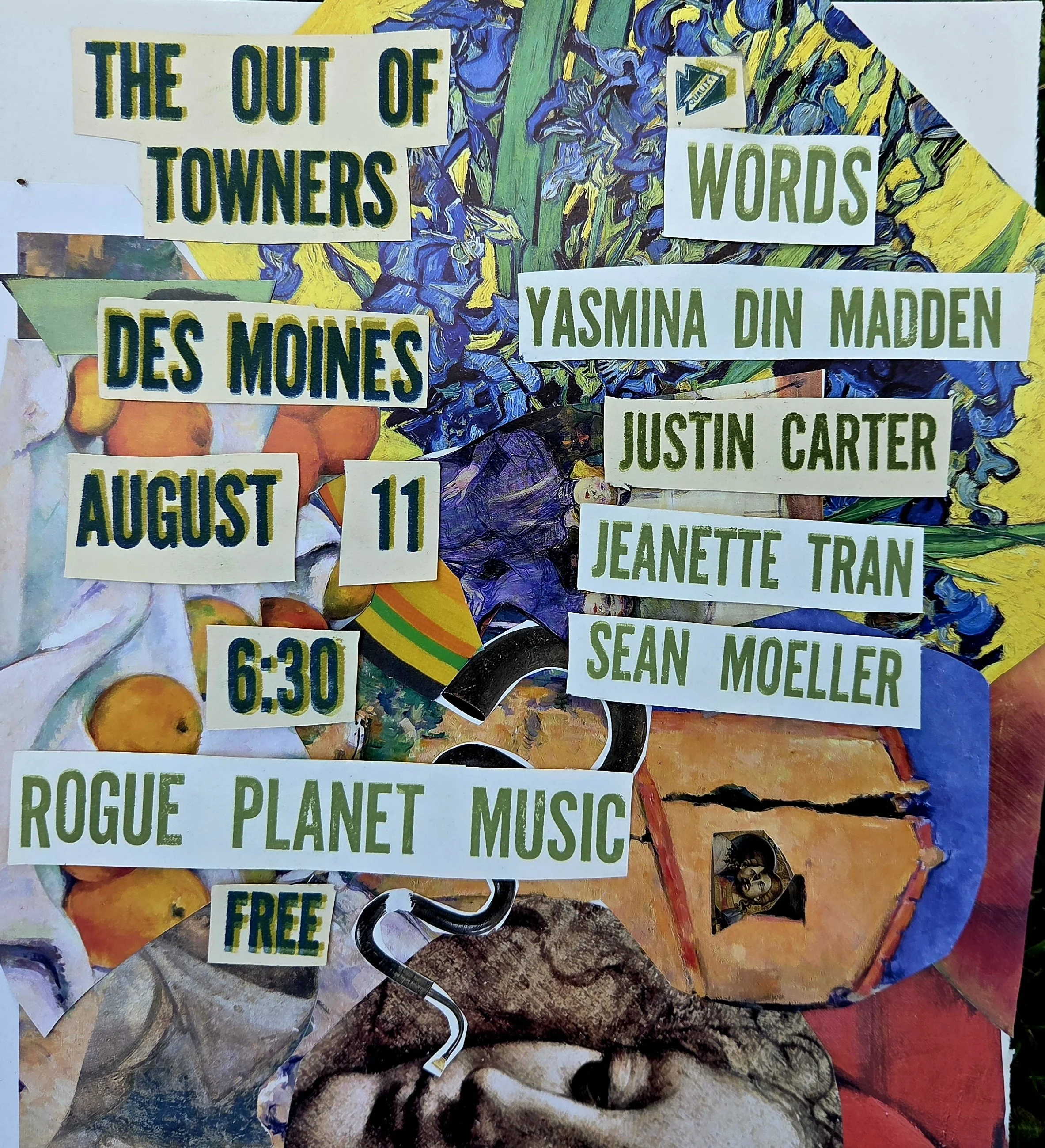 The Out of Towners Reading Series