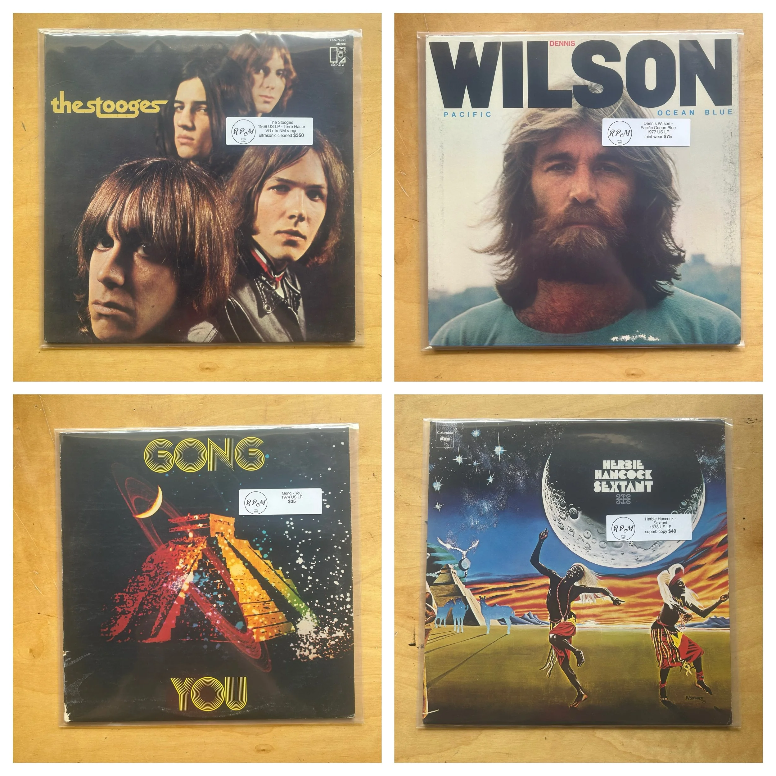 Super Wednesday drop featuring some more rarities from our recent collection. Top of the heap is an original copy of The Stooges in VG+ to NM condition!

To top it off most of these records are in superb condition! 

More to come later this week. 

w