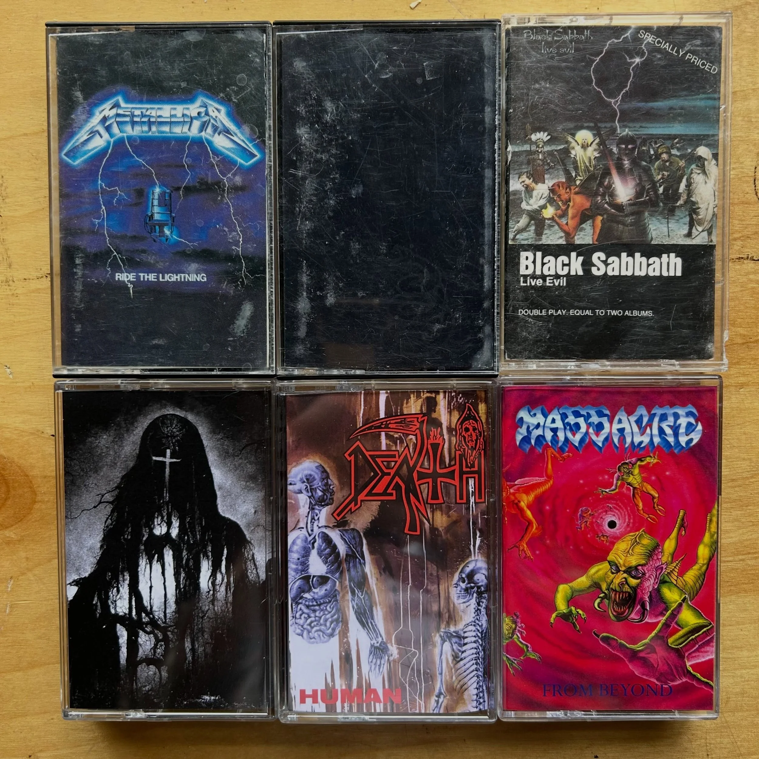 We buy cassettes! 
Good ones are hard to find.

Check out this batch of metal heading out, a mixture of older editions and new printings. Most are priced in the $8-15 range. 

Big LP restock coming next up&hellip;.

Thanks for a GREAT anniversary wee