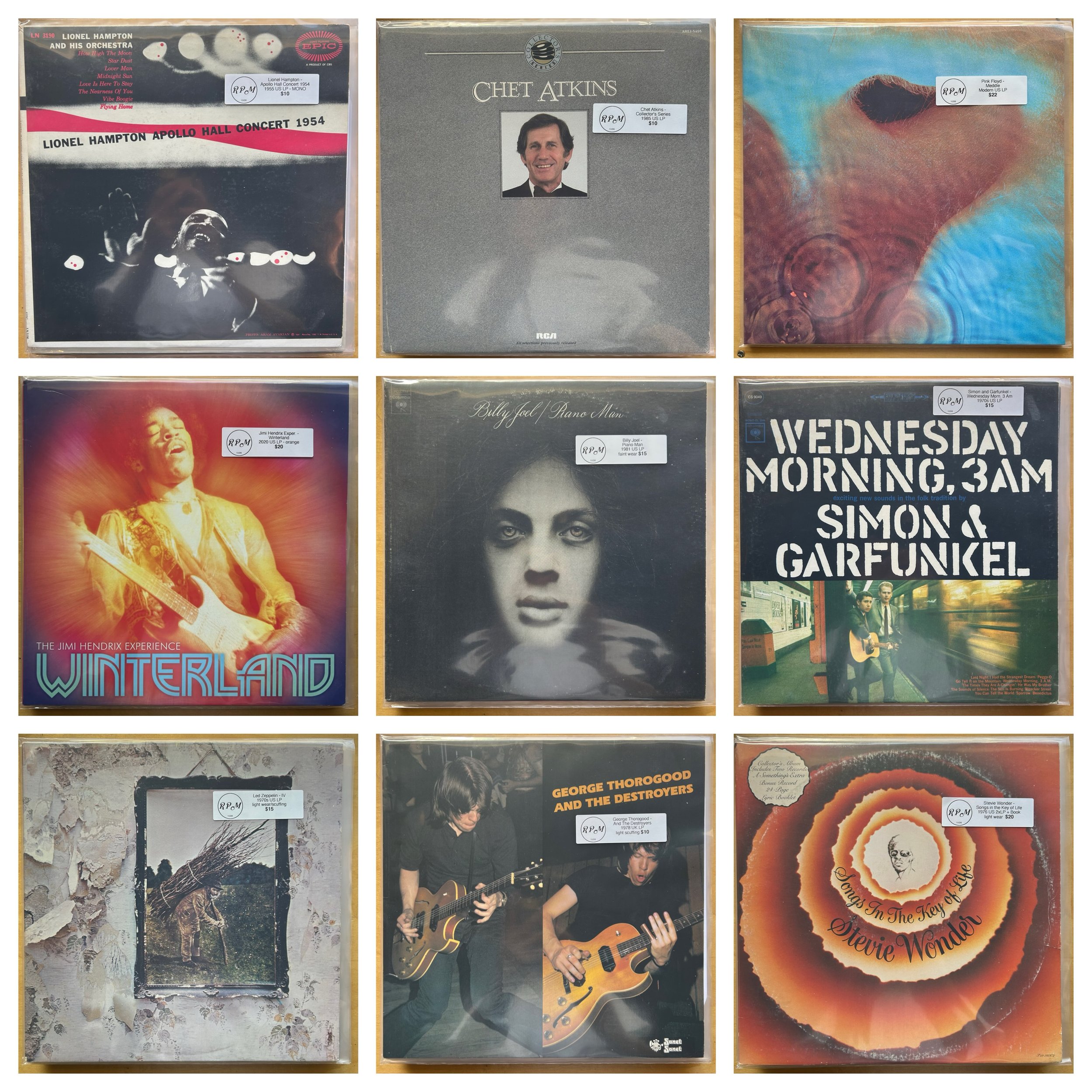 Out now: 20+ slides of new arrivals !
Plus a lot more not pictured. We&rsquo;re making good use of our additional storage and the A-Z rock and pop has also been restocked. Bins are packed with new stuff!

Stop by this weekend and have a dig!

LIVE CO