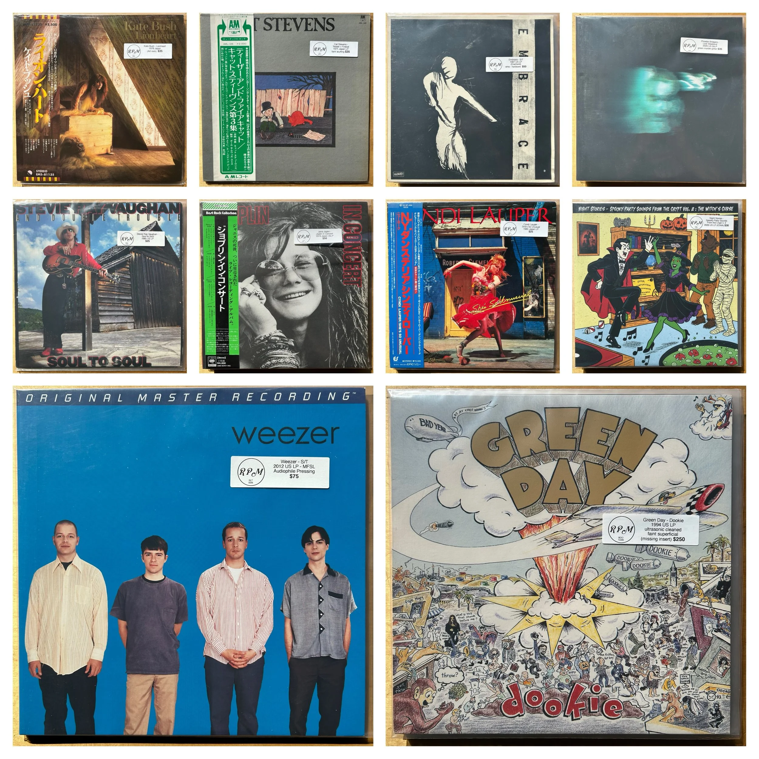 Highlighting some of our favorites we currently have in the shop! We are well stocked at the moment, so come on by!

And don&rsquo;t forget we have our BYOB (bring your own box) sale tomorrow from 11-6. 2 dollar records or bring a crate and fill it f