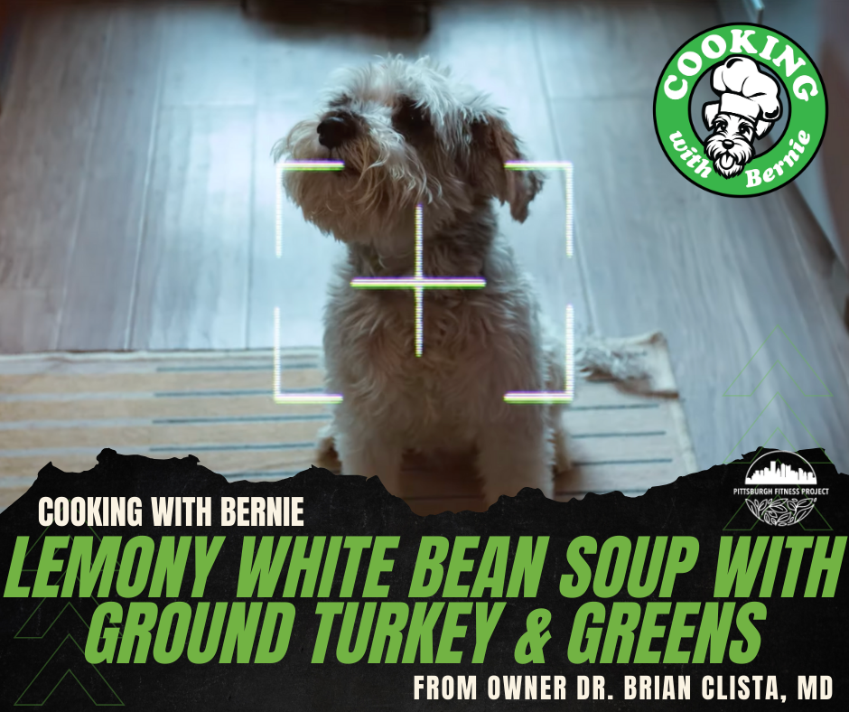 LEMONY WHITE BEAN SOUP WITH GROUND TURKEY &amp; GREENS