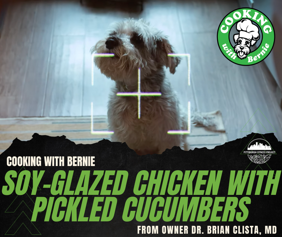 SOY-GLAZED CHICKEN WITH PICKLED CUCUMBERS 