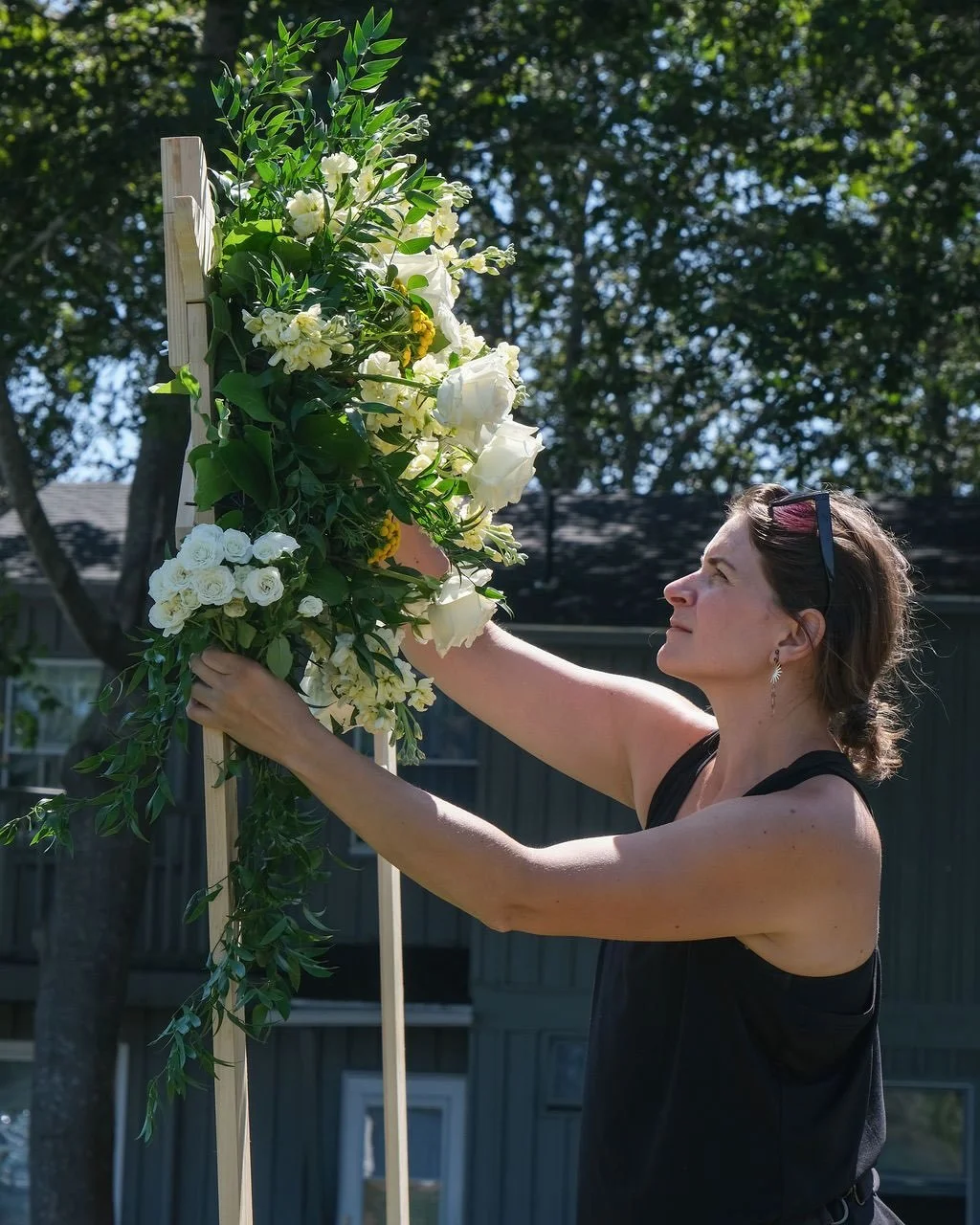 Here&rsquo;s me doing the best job in the world! This is what focus looks like when you care deeply about getting someone&rsquo;s vision exactly right. 

A few things about me: I grew up in New Hampshire with a mom who farms, and I hope I&rsquo;m giv