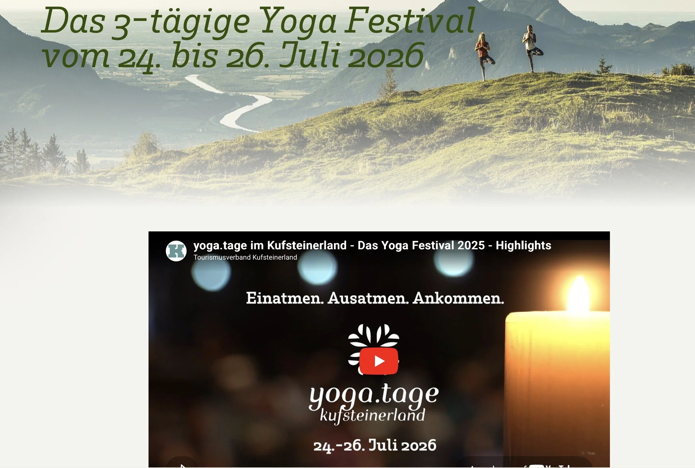 YogaTage Kufstein