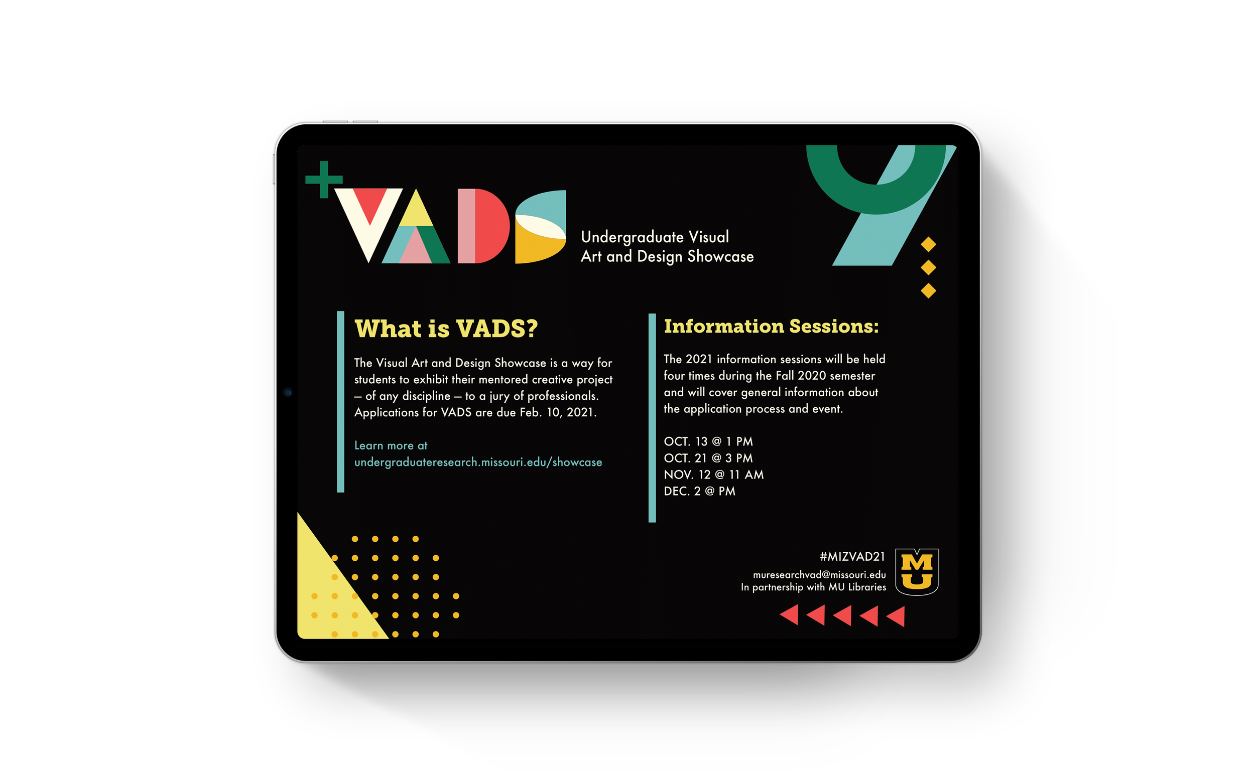 One of two LED screen displays that played on a loop in the student union.