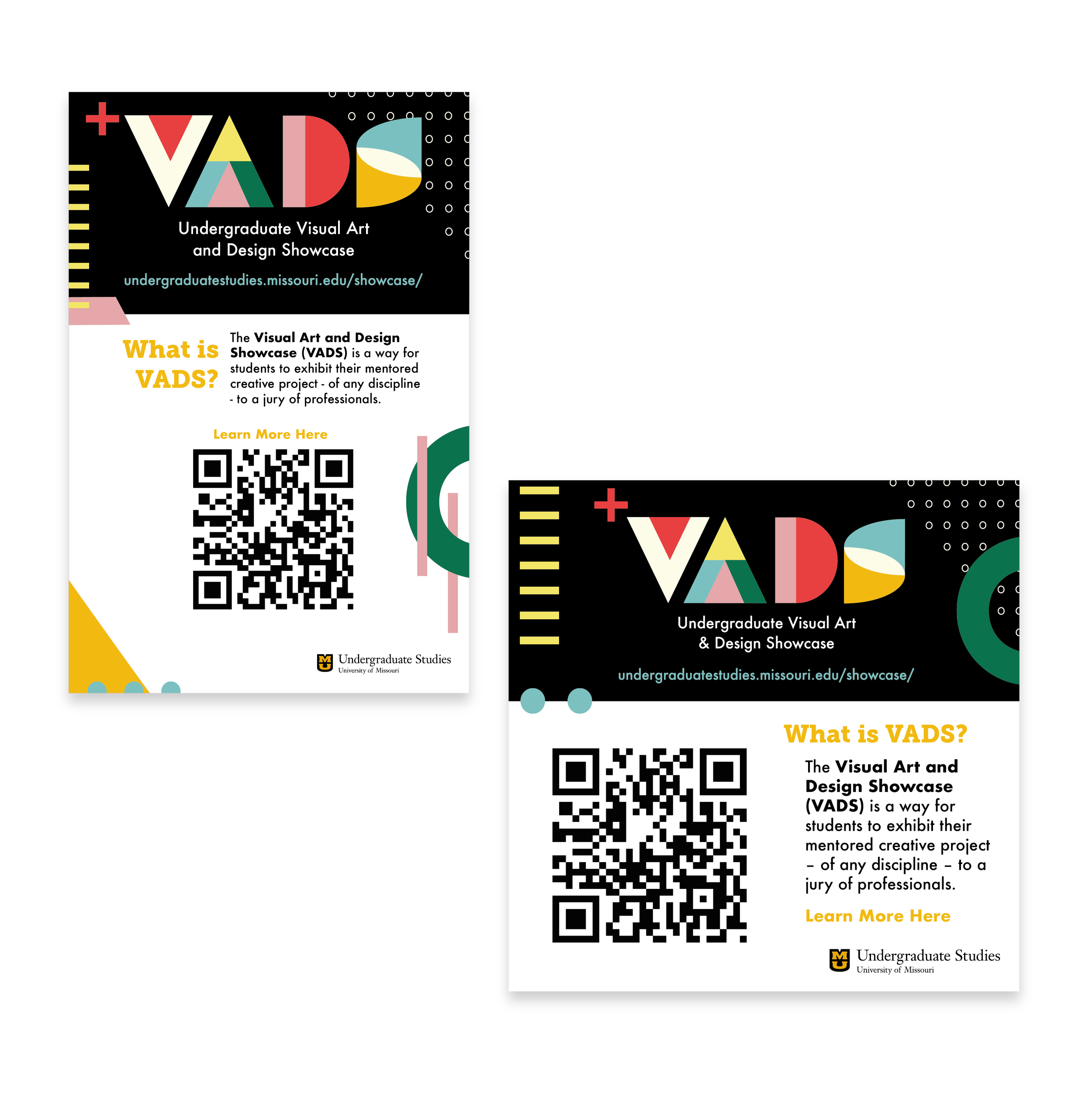 VADS stickers were placed on classroom and office windows across campus as an evergreen advertisement and source of information for interested students. 
