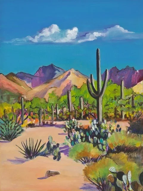 Colorful Sabino Canyon, Oil, 12 x 16