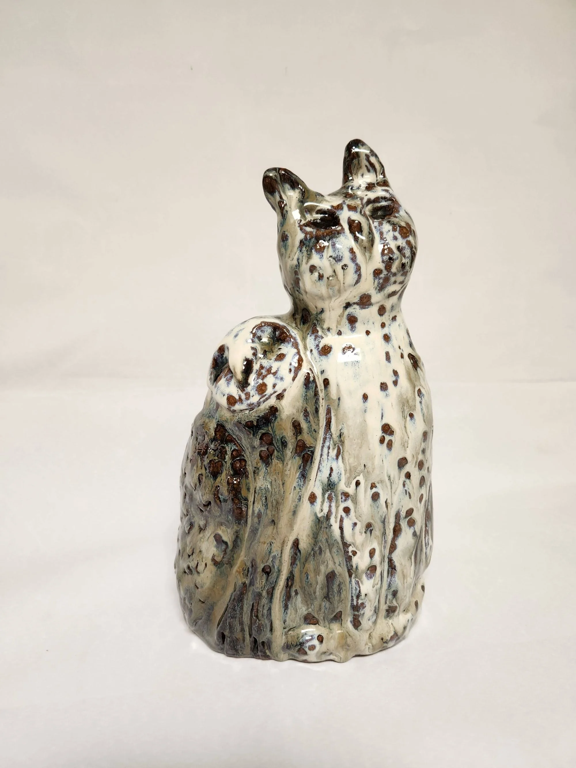 Troner Owl and Pussycat Stoneware 12 inches.jpg