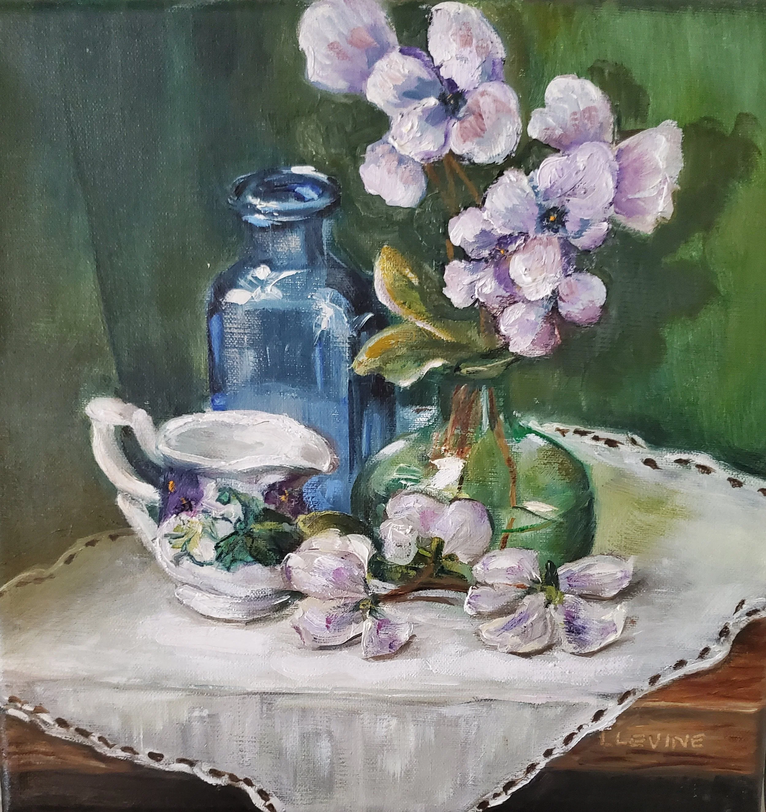 Linda_Levine_First Blooms_oil_12x12