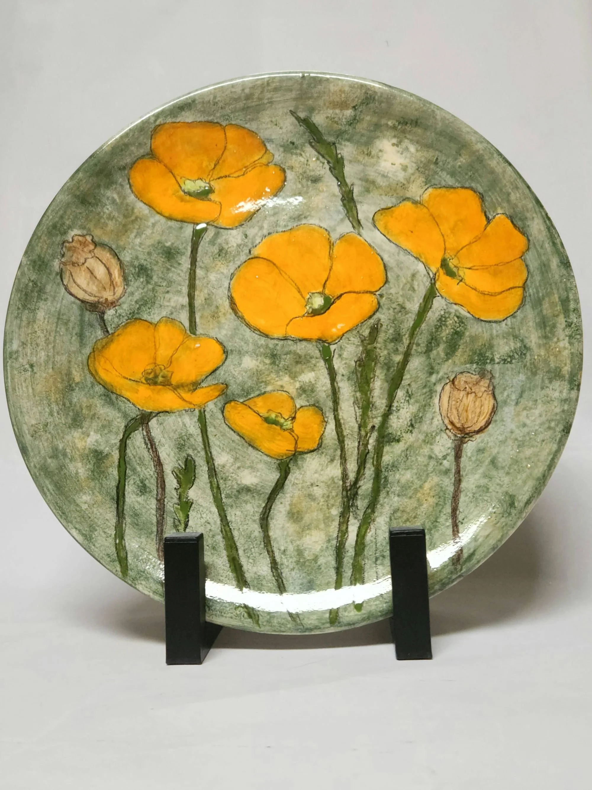 Clydean Troner Field of Poppies Clay 14 inches