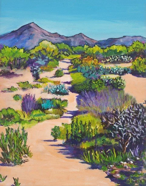 Cactus Forest Trail, Acrylic, 11 x 14