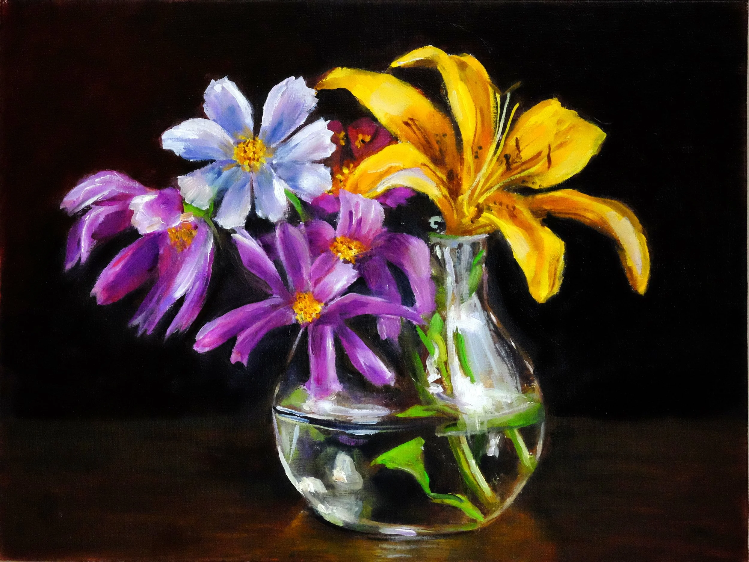 Tiger Lily and Friends_oil