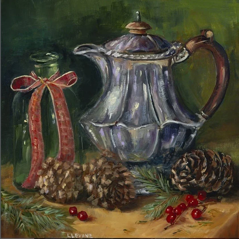 Linda Levine_Winter in Pinetop_oil_17x17