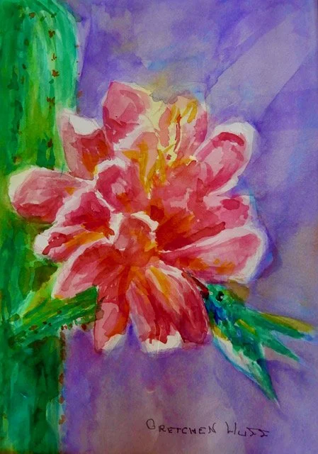 First Bloom_watercolor 29x16
