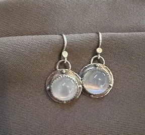 Linda Bayne_Awareness_cats eye moonstone earrings