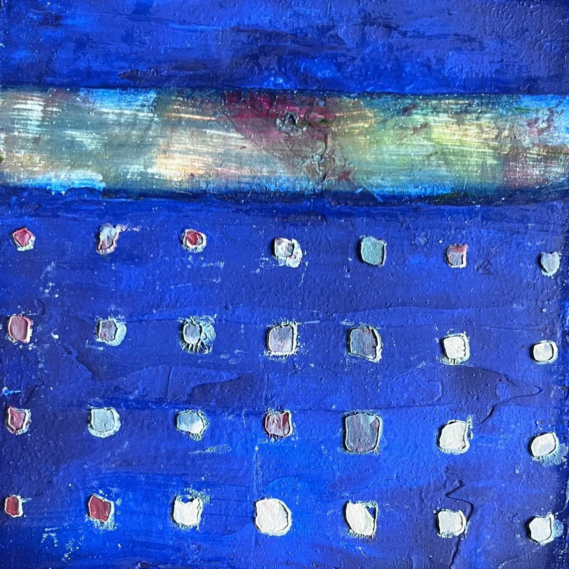 Liz Halsted-Color Block 6 x 6-Vibrant Blue