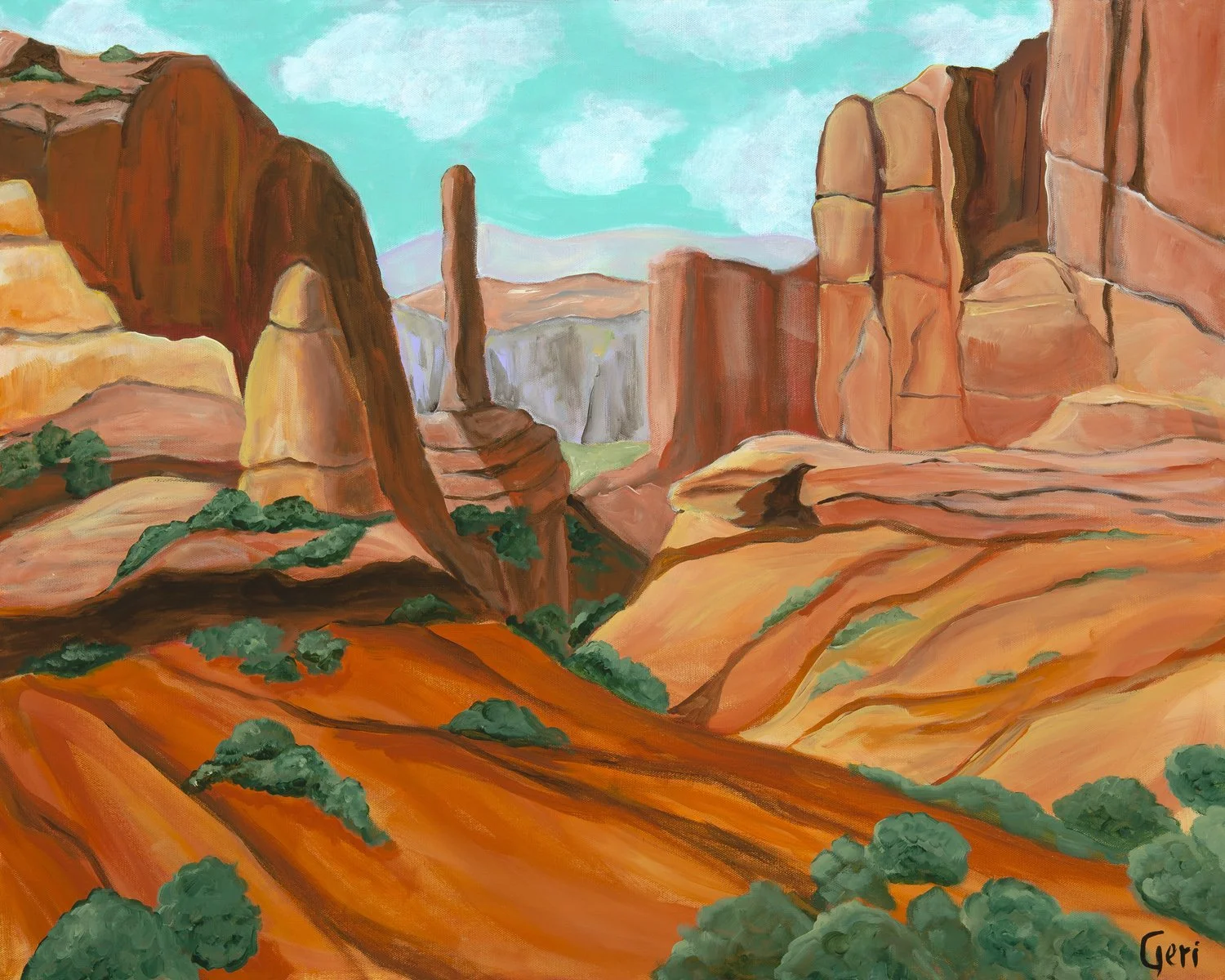 Monumental - 24 x 30, acrylic