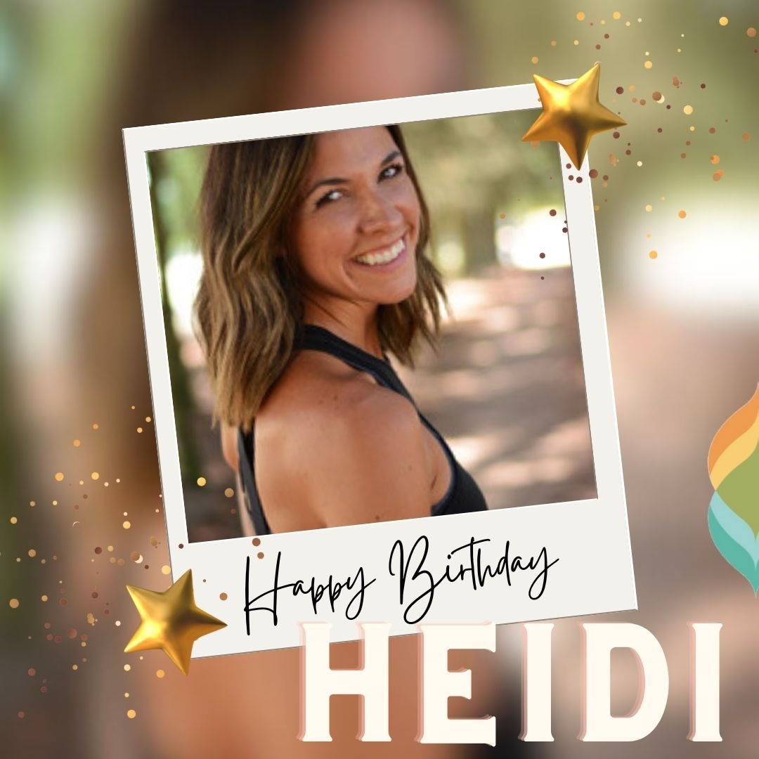Heidi! Happy Birthday to the only person who can smile while she asks you to do &quot;just one more&quot; and you don't get mad!
Thank you for always learning, sharing, growing and teaching with heart, grit and intelligence. Thank you for taking such