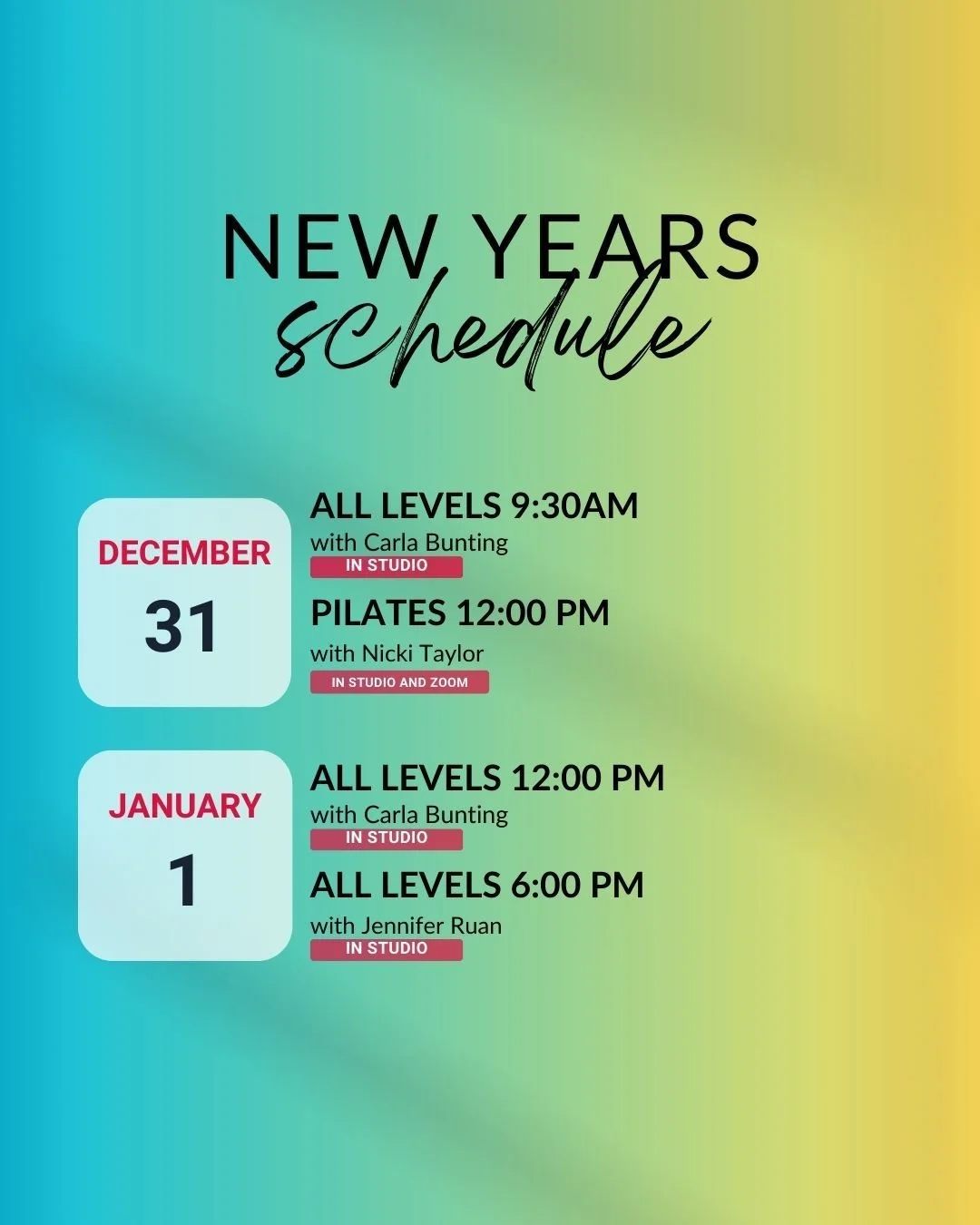 Make sure you register now to celebrate the end of 2025 and the start of 2026! Happy holidays everyone!