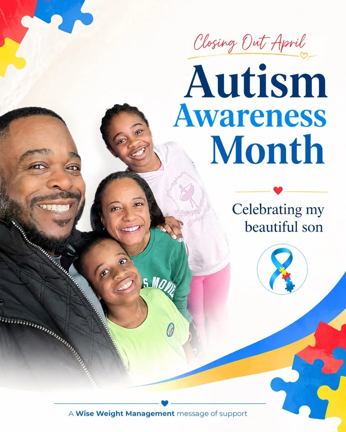 Closing out April with love, awareness, and celebration.

Autism Awareness Month is personal for our family. Today, I&rsquo;m celebrating my beautiful son, who amazes me every single day with his joy, growth, personality, and uniqueness.

For parents