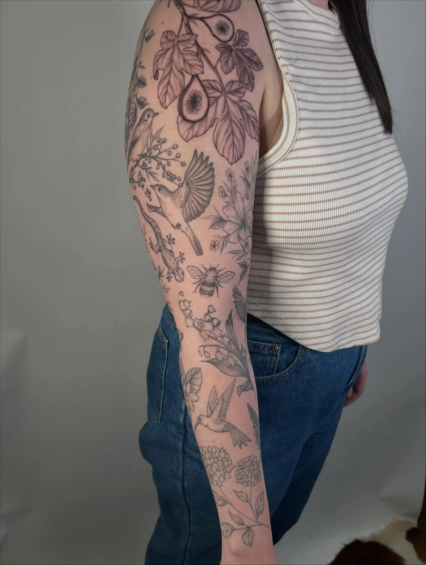 Finally got to finish Taylor&rsquo;s sleeve project! Taylor and I have been collaborating and adding to her collection together over the years, I&rsquo;m so grateful for your trust and so thrilled to see this all come together. I wish you the best on