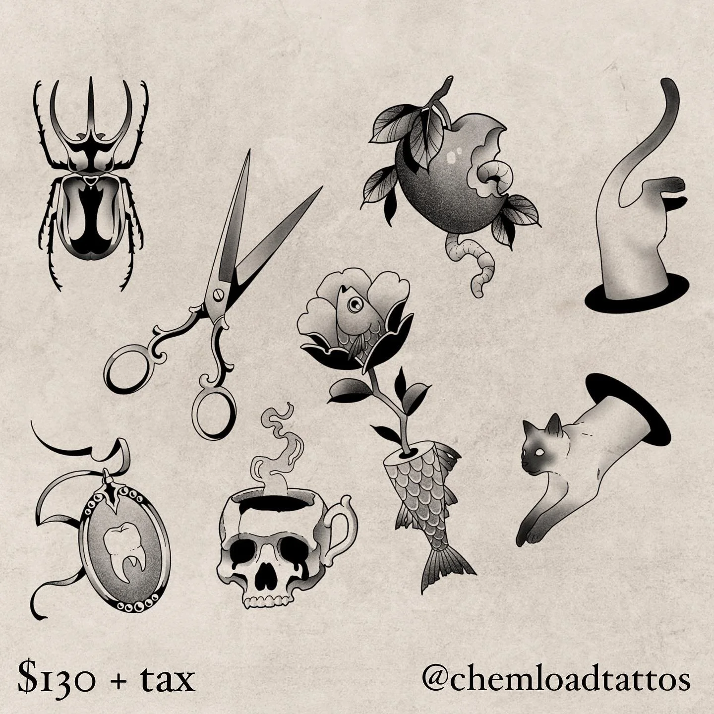 🎃It&rsquo;s that time of year! Halloween flash up for grabs, all designs are repeatable. Check the 3rd slide for availability, and dm or email to book in!🎃
.
.
.
.
.
.
.
.
.
#halifax #tattoo #halloween #flash