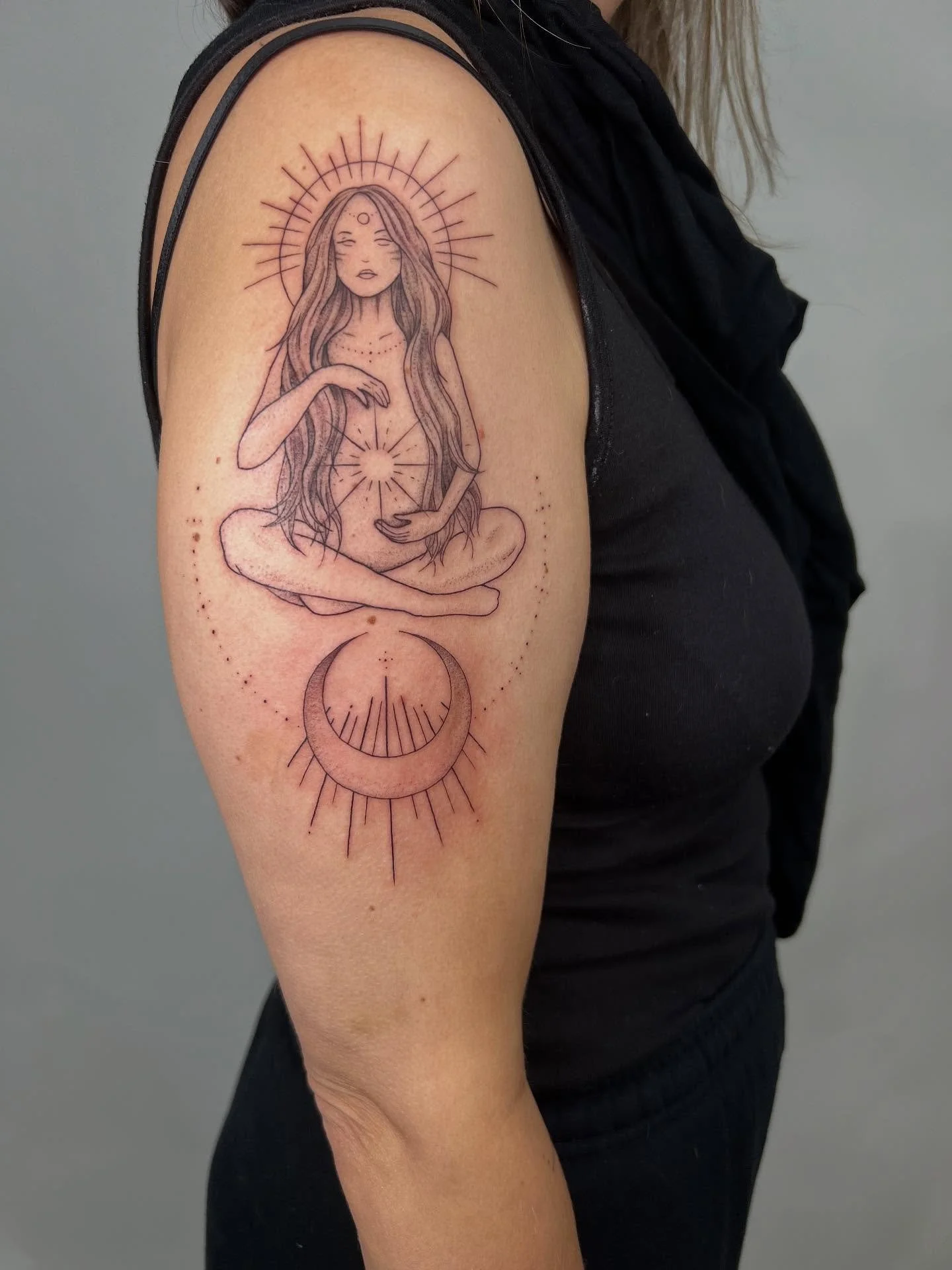 Custom high priestess for Tara, love our own spin we put on this design. Thanks for your trust on this one!
