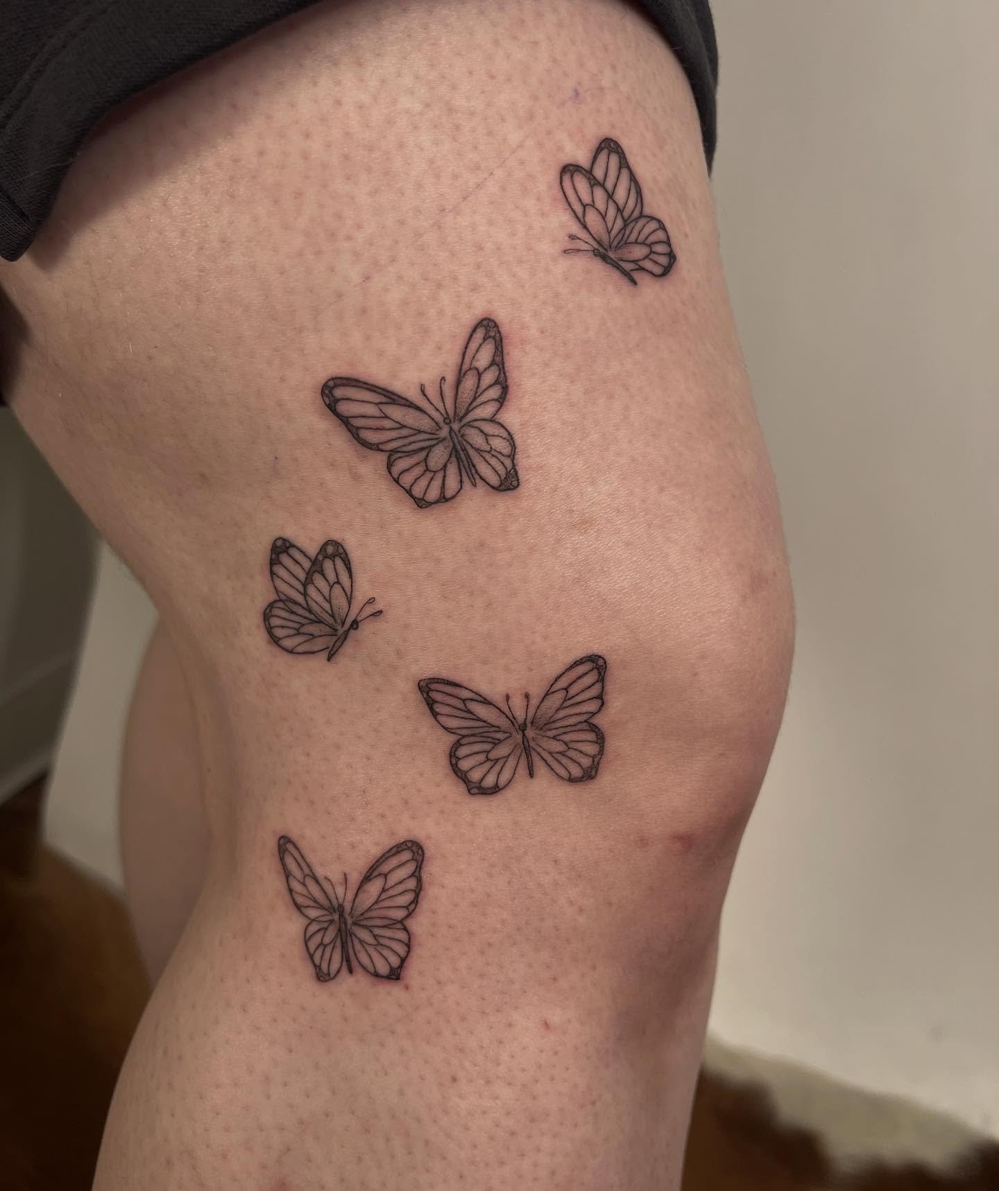 Some knee butterflies from the other week!! You know I love a butterfly tattoo 🕺🏼🦋