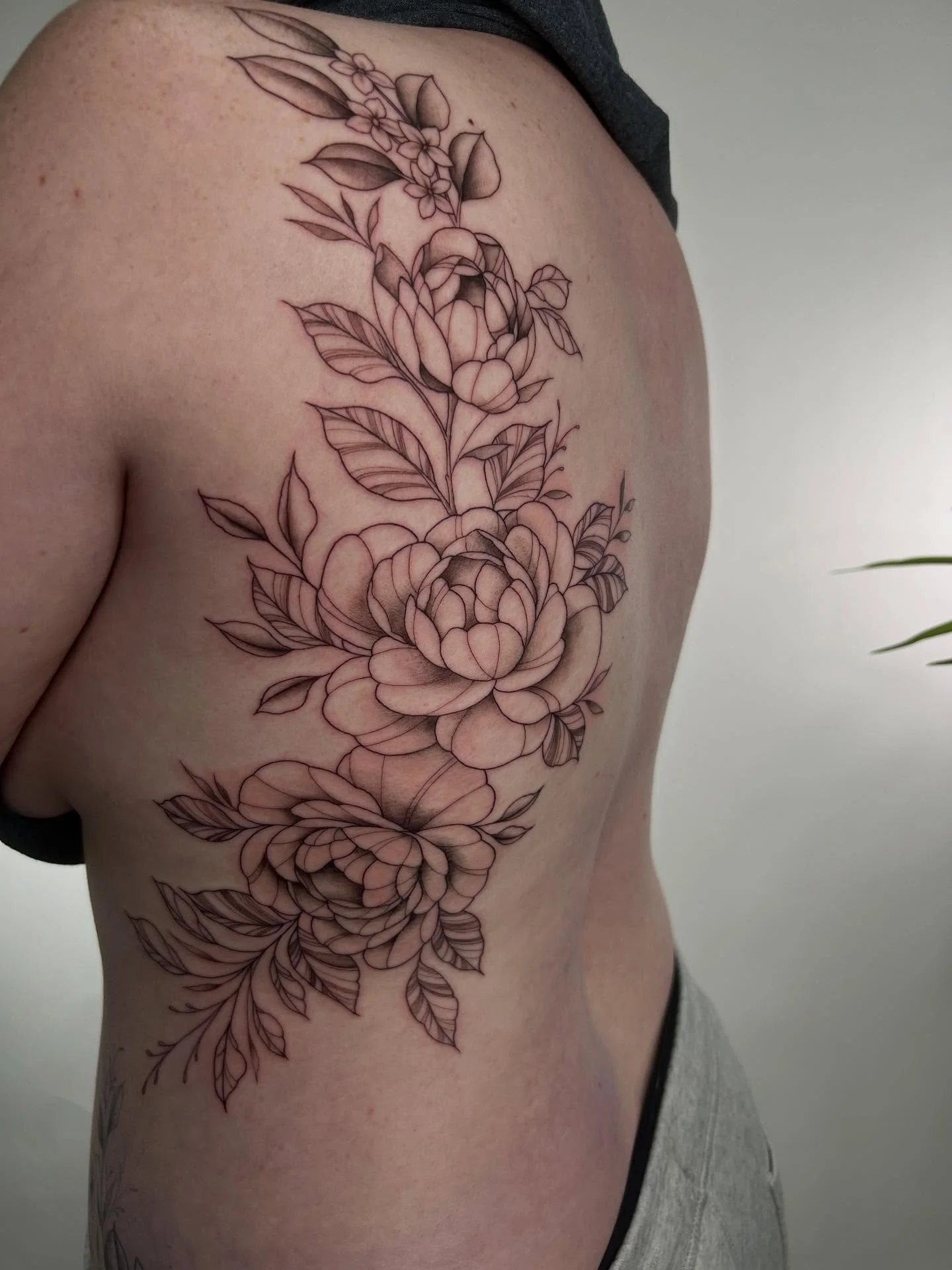 Peony back piece for Christine! Thanks for getting another one by me.